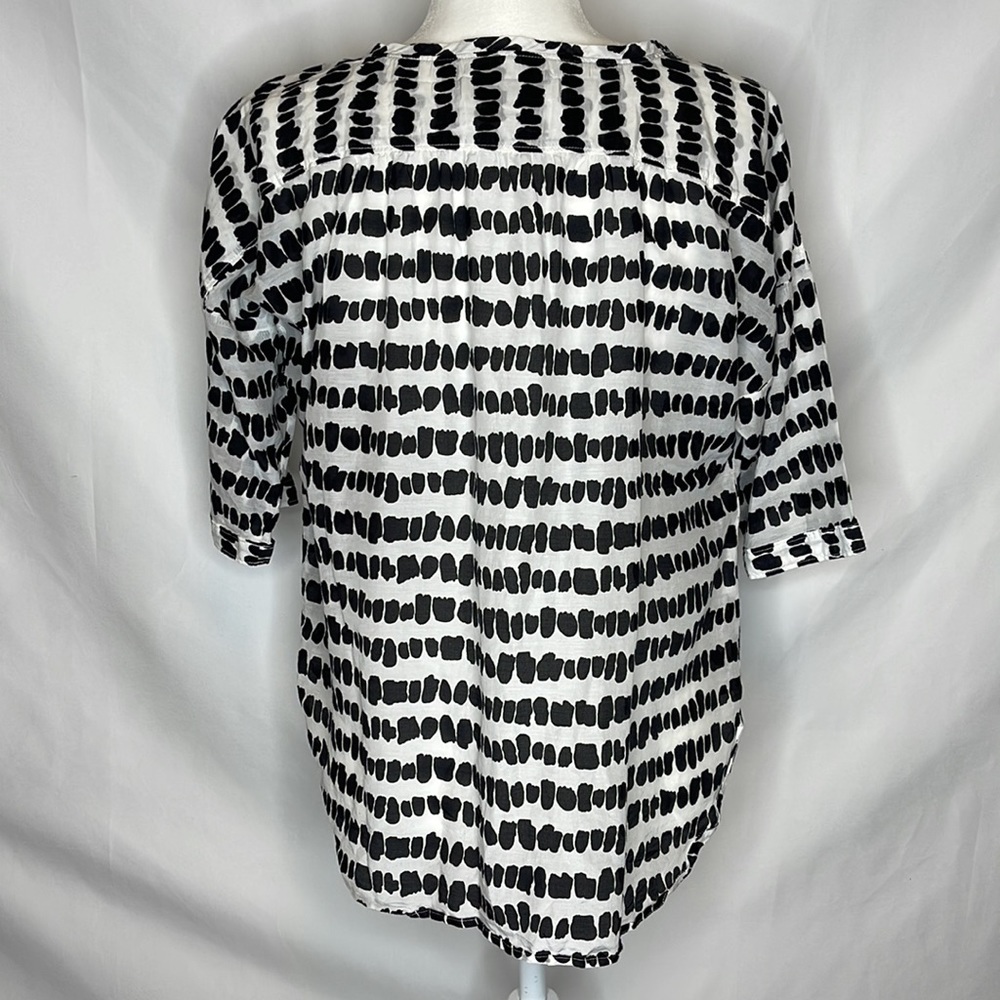 Loft Lightweight Blouse Geometric Pattern Sz S - image 3